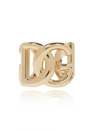 Dolce & Gabbana Logo Plaque Engraved Ring