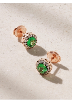 Selim Mouzannar - Beirut 18-karat Rose Gold, Tsavorite And Diamond Earrings - One size