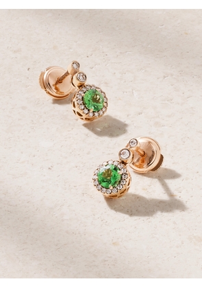 Selim Mouzannar - Beirut 18-karat Rose Gold, Tsavorite And Diamond Earrings - One size
