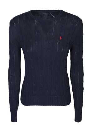 Polo Ralph Lauren Blue Cable Knit Wool Sweater