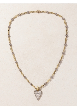 Sylva & Cie - 18-karat Gold And Sterling Silver Diamond Necklace - One size