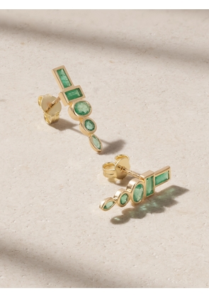 SORELLINA - Totem 18-karat Gold Emerald Earrings - One size