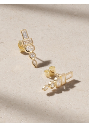 SORELLINA - Totem 18-karat Gold Diamond Earrings - One size