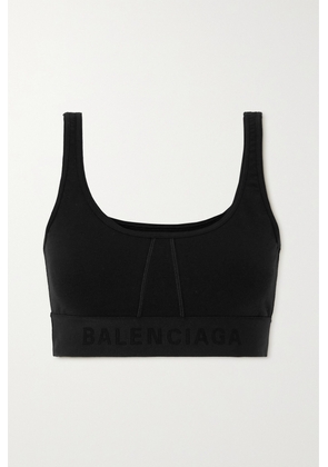 Balenciaga - Stretch Cotton-jersey Sports Bra - Black - XS,S,M,L