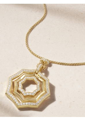 David Yurman - Zig Zag Stax 18-karat Gold Diamond Necklace - One size