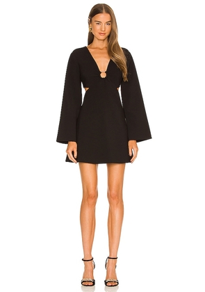 LIKELY Long Sleeve Driscoll Dress in Black. Size 8.