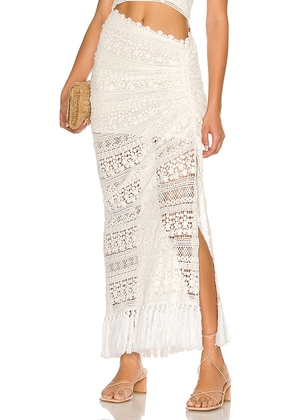 JBQ Bali Skirt in White. Size S.