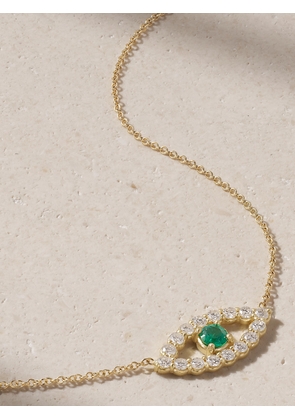 Jennifer Meyer - Evil Eye 14-karat Gold, Diamond And Emerald Necklace - One size