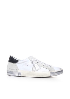 Philippe Model Parisx Sneakers In Leather With Contrasting Heel Tab
