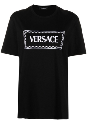 Versace '90s Vintage logo-embroidered T-shirt - Black
