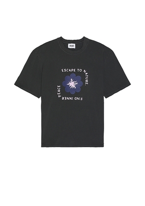 KROST Escape To Nature Oversized Tee in Black. Size M, S, XL/1X.