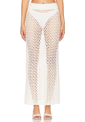 LNA Kylie Skirt in Ivory. Size L, S, XL, XS.