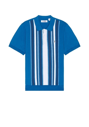 Original Penguin Vertical Stripe Sweater Polo in Blue. Size M, S, XL/1X.