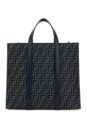 Fendi Embroidered Canvas Shopping Bag