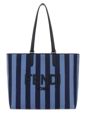 Fendi Embroidered Canvas Go To Shopping Bag