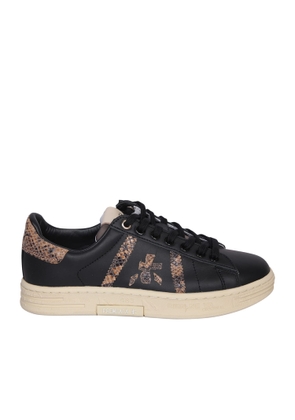 Premiata Russell Black Leather Sneakers