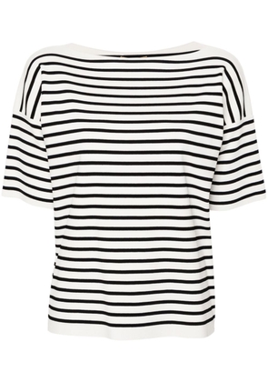 Nuur Striped Short Sleeve Round Neck Pullover