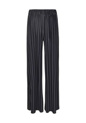 Norma Kamali Elastic Waist Stripe Patterned Trousers