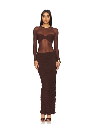 Nookie Eclipse Gown in Chocolate. Size L, S, XL, XS.