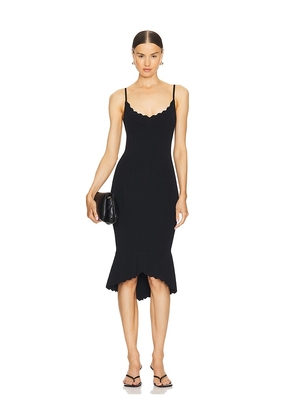 L'AGENCE Asa Knit Dress in Black. Size M, S, XL, XS, XXS.