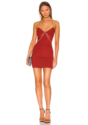 superdown Jaxie Diamond Mini Dress in Red. Size M, S, XL.