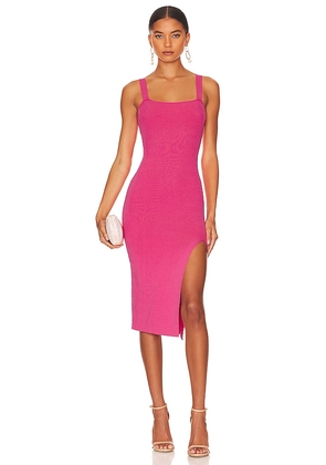superdown Zoe Square Neck Dress in Pink. Size S.