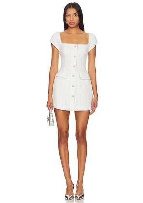 SAU LEE Annabelle Dress in White. Size 6.