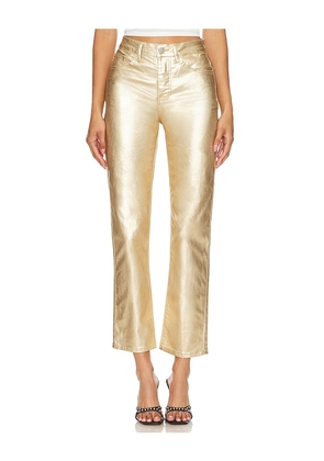superdown Regina Metallic Jean in Metallic Gold. Size M, S, XL, XS, XXS.