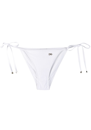 Dolce & Gabbana logo-tag bikini bottoms - White