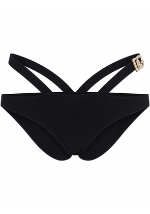Dolce & Gabbana logo-tag bikini bottoms - Black