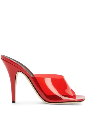 Giuseppe Zanotti Earthshine Plexy sandals - Red