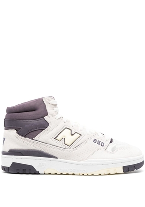 New Balance 650 high-top leather sneakers - White