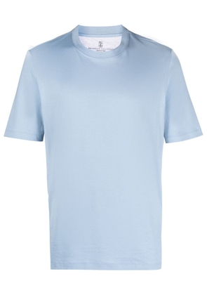 Brunello Cucinelli round-neck cotton T-shirt - Blue