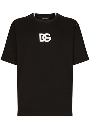 Dolce & Gabbana logo-print short-sleeve T-shirt - Black