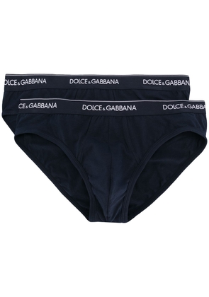 Dolce & Gabbana pack of 2 logo briefs - Blue