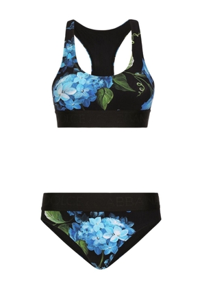 Dolce & Gabbana Bluebell bralette bikini set - Black