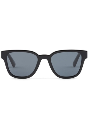 Prada Eyewear plaque-detail square-frame sunglasses - Black
