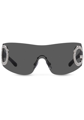 Dolce & Gabbana Eyewear Re-Edition shield-frame sunglasses - Black