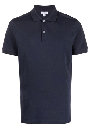 Sunspel short-sleeve cotton polo shirt - Blue