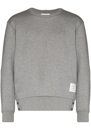 Thom Browne RWB stripe cotton sweatshirt - Grey