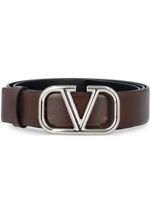Valentino Garavani VLogo leather belt - Brown