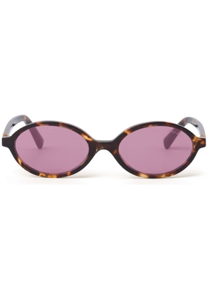 Miu Miu Eyewear Regard tortoiseshell-effect sunglasses - Brown