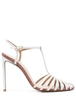 Francesco Russo 115mm strappy pointed-toe sandals - White