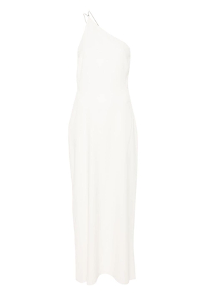 Calvin Klein one-shoulder crepe maxi dress - Neutrals