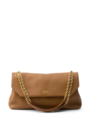 Prada medium leather shoulder bag - Brown