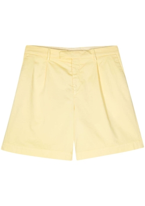 Lardini pleat-detailing bermuda shorts - Yellow
