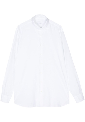 Lardini drop-shoulder long-sleeve shirt - White