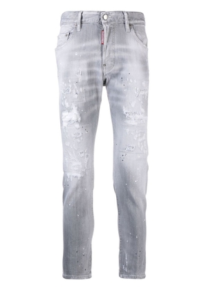 Dsquared2 faded distressed slim-fit jeans - Grey