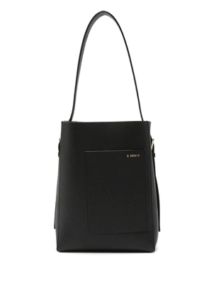 Valextra Soft Bucket mini bag - Black