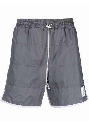 Thom Browne ripstop track shorts - Silver
